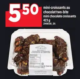 Maxi MINI-CROISSANTS AU CHOCOLAT TWO-BITE | mini chocolate croissants, 423 g offer