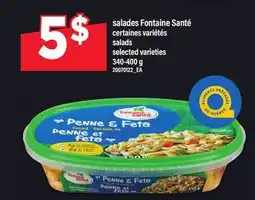 Maxi SALADES FONTAINE SANTÉ | salads, 340-400 g offer