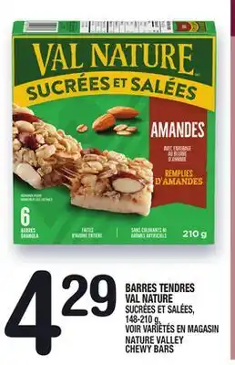 Marche Ami BARRES TENDRES VAL NATURE | NATURE VALLEY CHEWY BARS offer