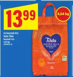 Maxi RIZ BASMATI D'OR SELLA TILDA |BASMATI RICE, 4,54 kg offer