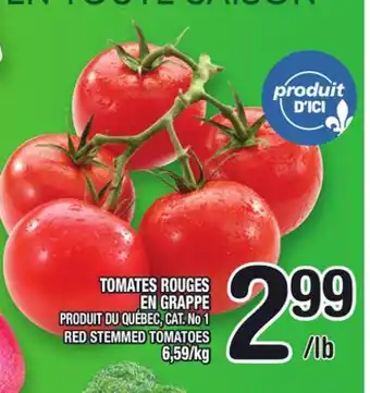 Marche Ami TOMATES ROUGES EN GRAPPE | RED STEMMED TOMATOES offer