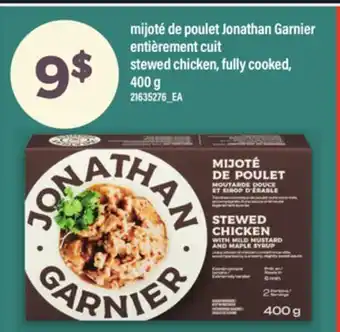 Maxi MIJOTÉ DE POULET JONATHAN GARNIER ENTIÈREMENT CUIT | stewed chicken, fully cooked, 400 g offer