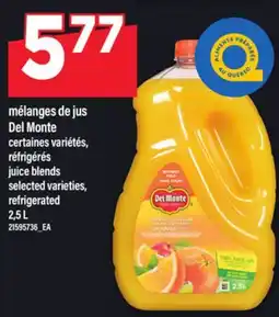 Maxi MÉLANGES DE JUS DEL MONTE | juice blends, 2,5 L offer