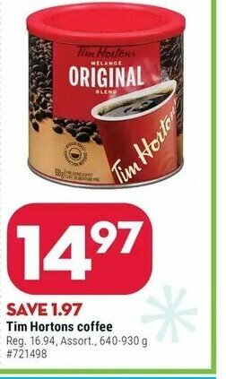 Giant Tiger Tim Hortons coffee offer