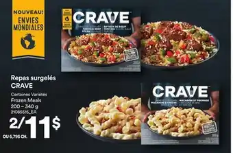 Provigo REPAS SURGELÉS CRAVE, 200 – 340 G offer