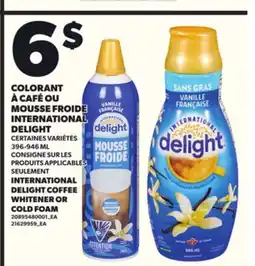 Provigo COLORANT À CAFÉ OU MOUSSE FROIDE INTERNATIONAL DELIGHT, 396-946 ML offer