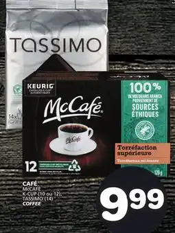 Marches Tradition McCAFÉ K-CUP (10 ou 12), TASSIMO (14) COFFEE offer