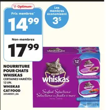 Provigo NOURRITURE POUR CHATS WHISKAS, 12 UN offer