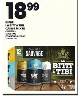 Provigo BIÈRE LA BITT A TIBI CAISSE MIXTE, 12X355 ML offer