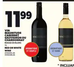 Provigo VIN MAGNITUDE CABERNET SAUVIGNON OU CHARDONNAY, 1 L offer