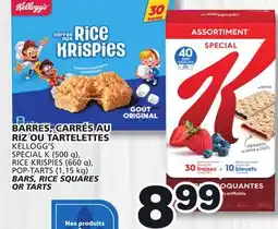 Marches Tradition KELLOGG'S SPECIAL K (500 g), RICE KRISPIES (660 g), POP-TARTS (1,15 kg) BARS, RICE SQUARES OR TARTS offer