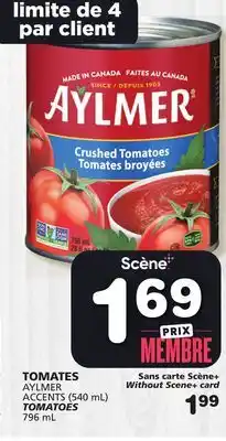 Marches Tradition AYLMER ACCENTS TOMATOES (540 mL) offer