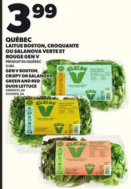 Provigo QUÉBEC LAITUE BOSTON, CROQUANTE OU SALANOVA VERTE ET ROUGE GEN V, 2 UN offer