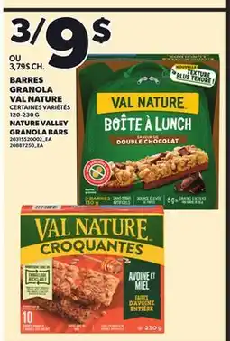 Provigo BARRES GRANOLA VAL NATURE, 120-230 G offer