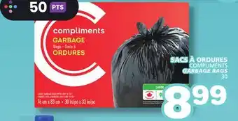 Marches Tradition COMPLIMENTS GARBAGE BAGS offer