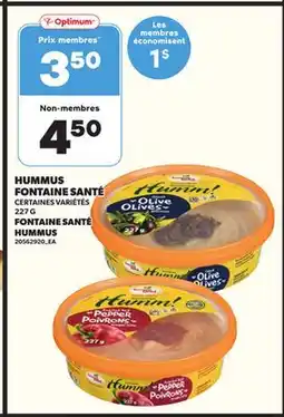 Provigo HUMMUS FONTAINE SANTÉ, 227 G offer