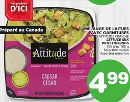 Marches Tradition ATTITUDE FRAÎCHE LETTUCE MIX WITH TOPPINGS offer