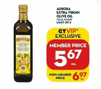 Giant Tiger Aurora Extra Virgin Olive Oil offer