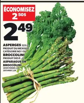 Provigo ASPERGES 325 G, BROCCOLINI offer