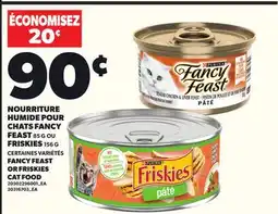 Provigo NOURRITURE HUMIDE POUR CHATS FANCY FEAST 85 G OU FRISKIES 156 G offer