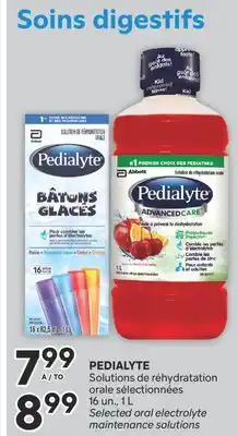 Brunet PEDIALYTE Solutions de réhydratation orale sélectionnées offer