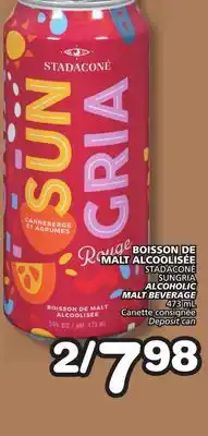 Marches Tradition STADACONÉ SUNGRIA ALCOHOLIC MALT BEVERAGE offer