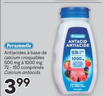 Brunet PERSONNELLE Antiacides à base de calcium croquables 500 mg à 1000 mg offer