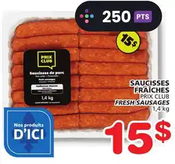 Marches Tradition PRIX CLUB FRESH SAUSAGES offer