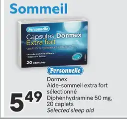 Brunet PERSONNELLE Dormex Aide-sommeil extra fort sélectionné Diphénhydramine offer