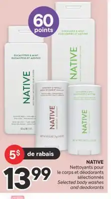 Brunet NATIVE Nettoyants pour le corps et déodorants sélectionnés offer