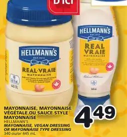 Marches Tradition HELLMANN'S MAYONNAISE, VEGAN DRESSING OR MAYONNAISE TYPE DRESSING offer