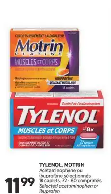 Brunet TYLENOL, MOTRIN Acétaminophène ou ibuprofène sélectionnés offer