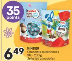 Brunet KINDER Chocolats sélectionnés offer