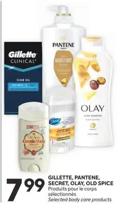 Brunet GILLETTE, PANTENE, SECRET, OLAY, OLD SPICE Produits pour le corps sélectionnés offer