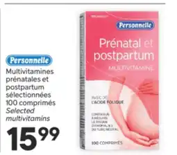 Brunet PERSONNELLE Multivitamines prénatales et postpartum sélectionnées offer