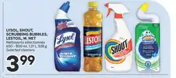 Brunet LYSOL, SHOUT, SCRUBBING BUBBLES, LESTOIL, M. NET Nettoyants sélectionnés offer