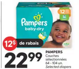 Brunet PAMPERS Couches sélectionnées offer