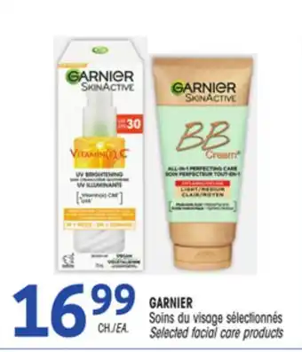 Uniprix GARNIER Soins du visage sélectionnés/Selected facial care products offer