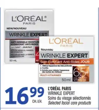 Uniprix L'ORÉAL PARIS WRINKLE EXPERT Soins du visage sélectionnés / Selected facial care products offer