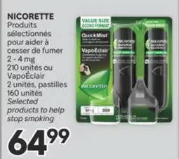 Brunet NICORETTE Produits sélectionnés pour aider à cesser de fumer offer