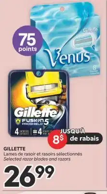 Brunet GILLETTE Lames de rasoir et rasoirs sélectionnés offer