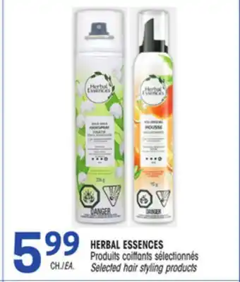 Uniprix HERBAL ESSENCES Produits coiffants sélectionnés / Selected hair styling products offer