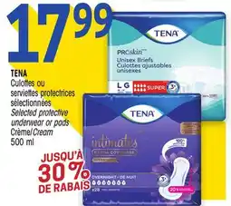 Uniprix TENA Culottes ou serviettes protectrices sélectionnées/Selected protective underwear or pads offer