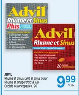 Uniprix ADVIL Rhume et Sinus/ Cold & Sinus ou/or Rhume et Grippe/Cold & Flu offer