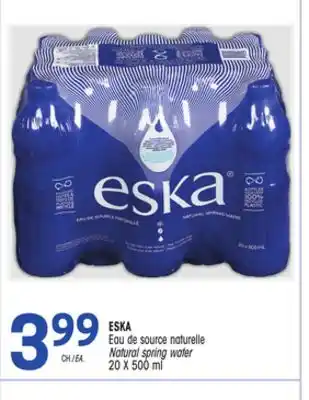 Uniprix ESKA Eau de source naturelle/ Natural spring water offer