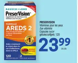 Uniprix PRESERVISION Vitamines pour les yeux/Eye vitamins offer