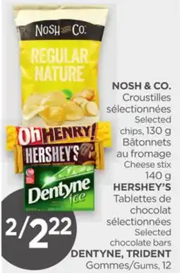 Proxim NOSH & CO., HERSHEY'S, DENTYNE, TRIDENT offer