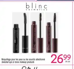 Uniprix BLINC Maquillage pour les yeux ou les sourcils sélectionné/Selected eye or brow makeup products offer