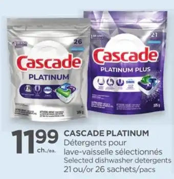 Proxim CASCADE PLATINUM Selected dishwasher detergents offer