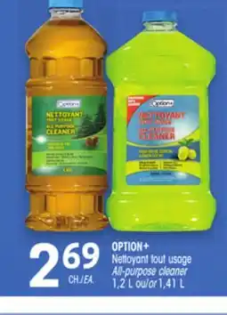 Uniprix OPTION+ Nettoyant tout usage/All-purpose cleaner offer